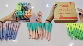 flair move gel pen 🖊 I colorful and smooth pens I stationary videos