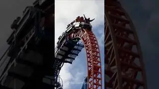 97 Degrees Drop Angle Roller Coaster in the World, FAHRENHEIT (Famous Roller Coaster) #shorts