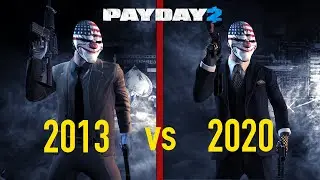 PAYDAY 2 : Comparando versión 2013 vs 2020 | Antes y después | 7mo Aniversario