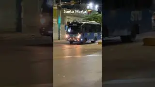 Santa Marta Colombia 🇨🇴 Night time commuting in the Centro #colombia  #publictransport #caribbean