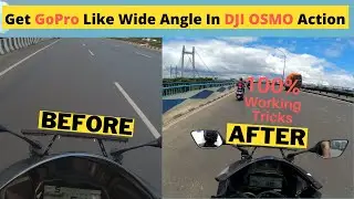 DJI Osmo Action Wide Angle | How To Get Wide Angle Like GoPro | Super view Tricks | 100% Working |🔥📸