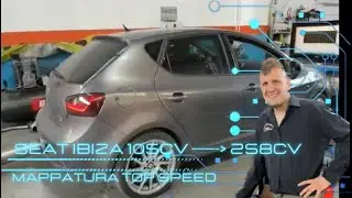 SEAT IBIZA da 105 cv e 258nm a 133cv e 333nm di coppia - Mappatura Top Speed