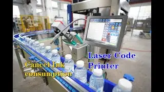 Laser code printer work on drinking water bottle,5gallon bottle,Plastic bag,Laser engraving machine