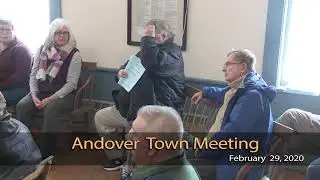 2020 Andover, Vt. Town Meeting