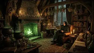 Snape&rsquo;s Office Ambience 🕯️ Calm Music for Late Night Potions Studies / Harry Potter Inspired