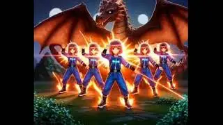 ai videos a girl tranformation fire with dragon