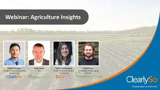 ClearlySo | Agriculture | Sector Insights | Webinar | April 2020