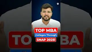 SNAP Clear Kiya? 🤔These Are the Best MBA Colleges for You! 50+ LPA Package! #mba #snap #colleges
