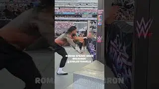 Roman Reigns Gives Brutal Spear To Bron Breakker At WWE Summer Slam 2025 Night 1