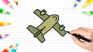 🎵 How to Draw a Cute Vietnamese Fighter Jet ✈️🇻🇳 | Easy Step by Step Tutorial for Kids