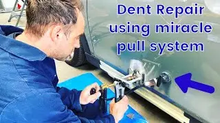 Car Bodywork Repairs - Dent Removal With Miracle Pull System - Repairing and Painting Mini Cooper