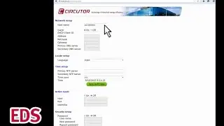 2- Configuraci&oacute;n del EDS v&iacute;a p&aacute;gina web (IP, par&aacute;metros de red, sincronizaci&oacute;n, etc.)
