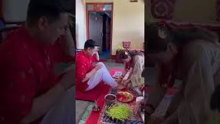 Dashain tika with husband after 12 years #goviral #trendingshorts #youtubeshorts #dashainaayo