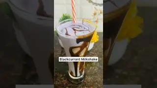 2 min Instant Recipe of Blackcurrant Milkshake #shorts #youtubeshorts #milkshakerecipe