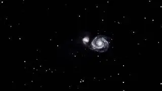 The Whirlpool Galaxy with an Alt/Az mount.