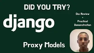 Do Django Devs use Proxy Models?