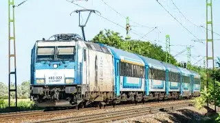 Bombardier TRAXX 480.022 at Hossz&uacute;berek&ndash;P&eacute;teri 🇭🇺 | Passenger Service