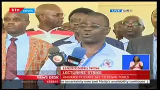 University staff union members assemble at University of Nairobi amid looming strike