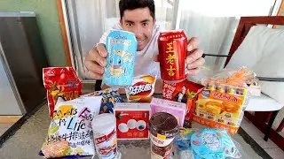 PROBANDO DULCES y SNACK de locales CHINOS.