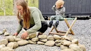 We Built a Woodland Garden Path, Stone Fire Pit and Garden Prep