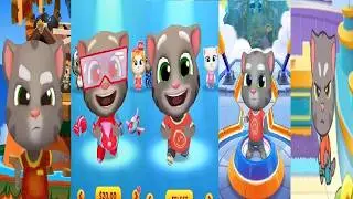 Talking Tom Gold Run VS Tom Hero Dash TOM SPLASH FORCETOM CANDY RUN GAMER TOM SUPER Tom New outfit