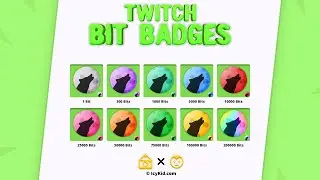 Premium Bit Badges - Howling Wolf To The Moon Bit Premium - PSD - Premium Download