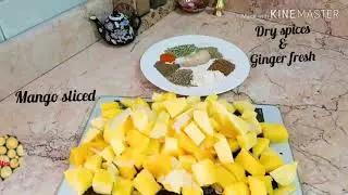 Mango sweet n sour Dip/Mango chutney/sweet n spicy mango dip--chutney