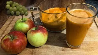 Dieser frische Saft hat&rsquo;s in sich &ndash; Vitaminkick Deluxe Apfel, Karotte, Traube = WOW!