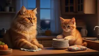 A Quiet Baking Day With Mama 🧡 | A Calm, Wordless Story About Love, Patience, and Learning