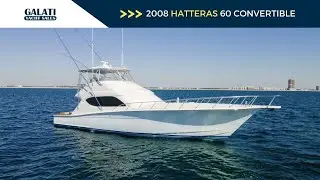 2008 Hatteras 60 Convertible &ldquo;Blacksmith&rdquo; For Sale &ndash; CAT C32A, Omni Sonar, New Generator, Turn-Key