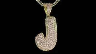 The Bubble Letter J Necklace | Necklaces | King Ice