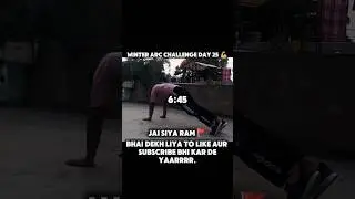 New Trend 🥶with winter arc challenge Day 25💪#fitness #minivlog #motivational #shortvideo
