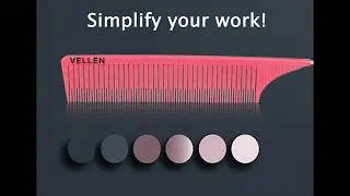 PREMIUM needle handle comb for hairdressers / NEW DEVELOPMENT from VELLEN