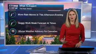 Expect more rain in the forecast this afternoon and throughout the week