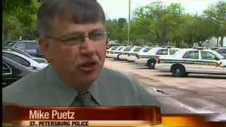 Horse, golf cart, bike in low-speed chase