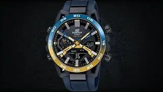 Edifice Casio Tough Solar Analog Black Dial Men's Watch 