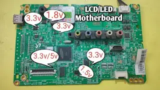 All LCD LED TV Motherboard voltage checking