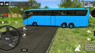 2025 Indonesian Bus Simulator Full Traffic Driving Hill road Offload New Bus Gameplay Video Part 98