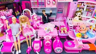 20 Minutes Satisfying With Unboxing Barbie Princess Wardrobe & Kitchen Collection Toys Review｜ASMR