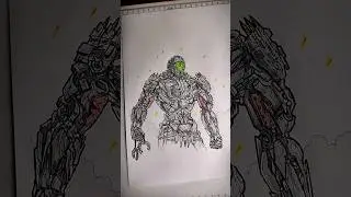 How to draw Lockdown 🔥🤖✨🖊️from #transformers #movie#drawing#lockdown