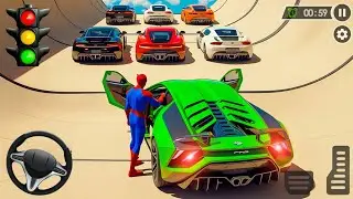 Superhero Car Stunt Mega Ramp 3D Game Simulator #androidgameplay