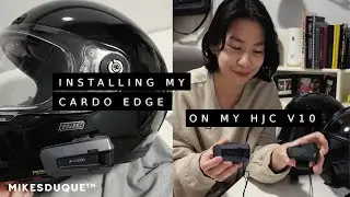 Установка Cardo Edge | Шлем HJC V10