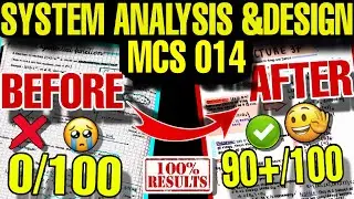 Mcs 014 System Analysis &Design Most Important Questions🔥 | How to Score 100% in Mcs 014 | Mcs 014🔥