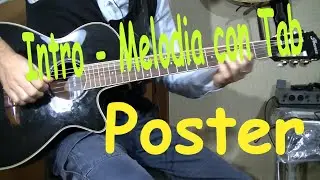 Poster  - Claudio Baglioni  -  Melodia intro e tab