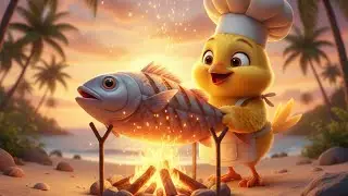 যখন ছোট পাখি রান্না করলো বিশাল মাছ🕊️🐦🐙🌲🍀