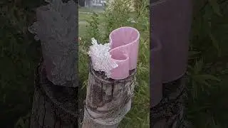 Pink Frozen Holder with Snowflake