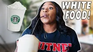 I ONLY ATE WHITE FOOD FOR 24 HOUR CHALLENGE