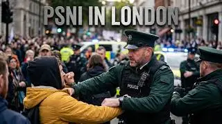 PSNI Officers make rare appearance in London to assist with arrests at pro-palestine protest