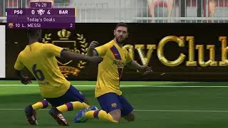 Pes20 Full match FC BARCELONA vs PSG 🙀🙀