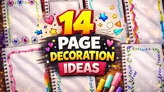 👉 14 Page Decoration Ideas 🌸 | Easy & Aesthetic Notebook Decoration #viral #yt #explore 